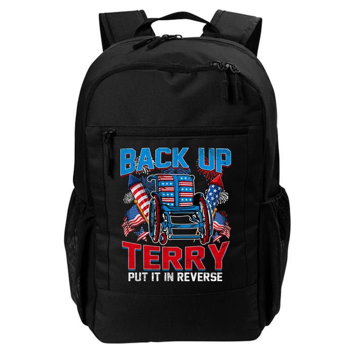 Back Up Terry Put It In Reverse Funny 4th Of July Fireworks Backpack