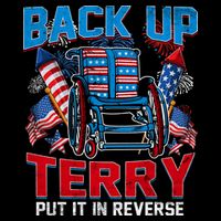 Back Up Terry Put It In Reverse Funny 4th Of July Fireworks Backpack