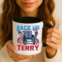 Back Up Terry Put It In Reverse Funny 4th Of July Fireworks Mug