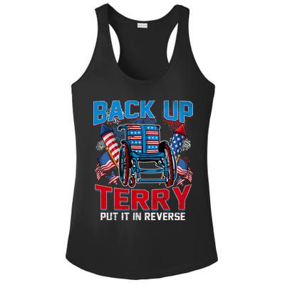 Back Up Terry Put It In Reverse Funny 4th Of July Fireworks Ladies PosiCharge Competitor Racerback Tank
