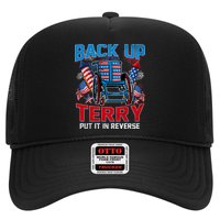 Back Up Terry Put It In Reverse Funny 4th Of July Fireworks Trucker Hat