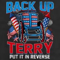 Back Up Terry Put It In Reverse Funny 4th Of July Fireworks Trucker Hat