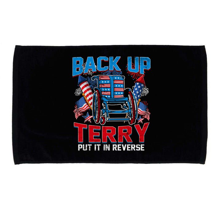 Back Up Terry Put It In Reverse Funny 4th Of July Fireworks Microfiber Hand Towel