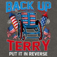 Back Up Terry Put It In Reverse Funny 4th Of July Fireworks Cotton Canvas Backpack