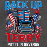 Back Up Terry Put It In Reverse Funny 4th Of July Fireworks Vector Backpack