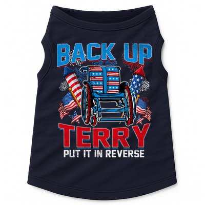 Back Up Terry Put It In Reverse Funny 4th Of July Fireworks Doggie Tank