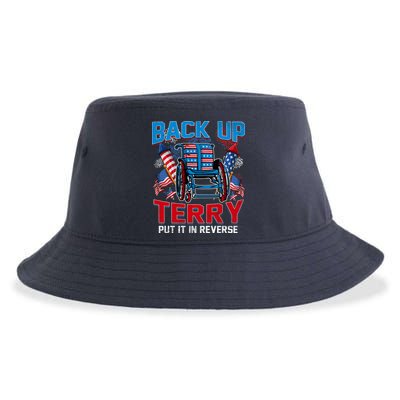 Back Up Terry Put It In Reverse Funny 4th Of July Fireworks Sustainable Bucket Hat