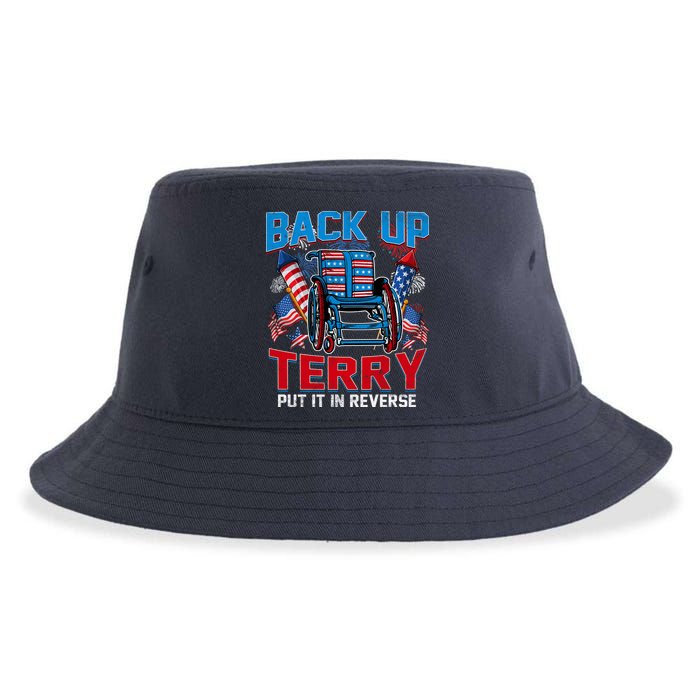 Back Up Terry Put It In Reverse Funny 4th Of July Fireworks Sustainable Bucket Hat