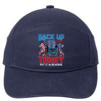 Back Up Terry Put It In Reverse Funny 4th Of July Fireworks 7-Panel Snapback Hat