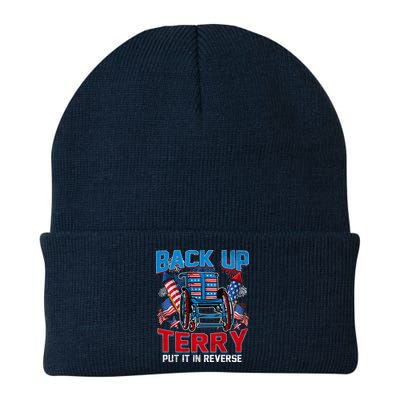 Back Up Terry Put It In Reverse Funny 4th Of July Fireworks Beanie
