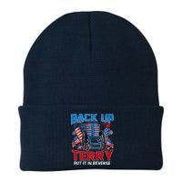 Back Up Terry Put It In Reverse Funny 4th Of July Fireworks Beanie