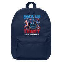 Back Up Terry Put It In Reverse Funny 4th Of July Fireworks 16 in Basic Backpack