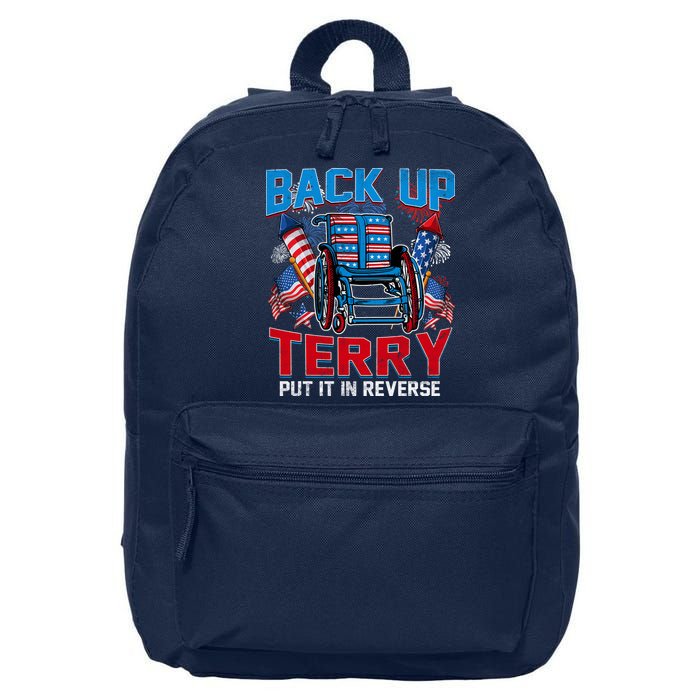 Back Up Terry Put It In Reverse Funny 4th Of July Fireworks 16 in Basic Backpack