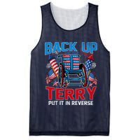 Back Up Terry Put It In Reverse Funny 4th Of July Fireworks Mesh Reversible Basketball Jersey Tank