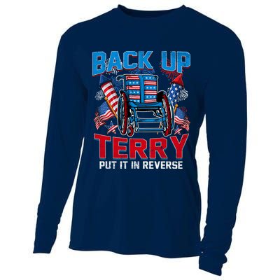 Back Up Terry Put It In Reverse Funny 4th Of July Fireworks Cooling Performance Long Sleeve Crew