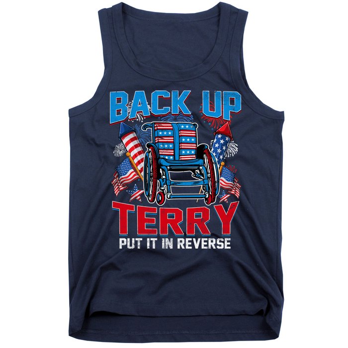 Back Up Terry Put It In Reverse Funny 4th Of July Fireworks Tank Top