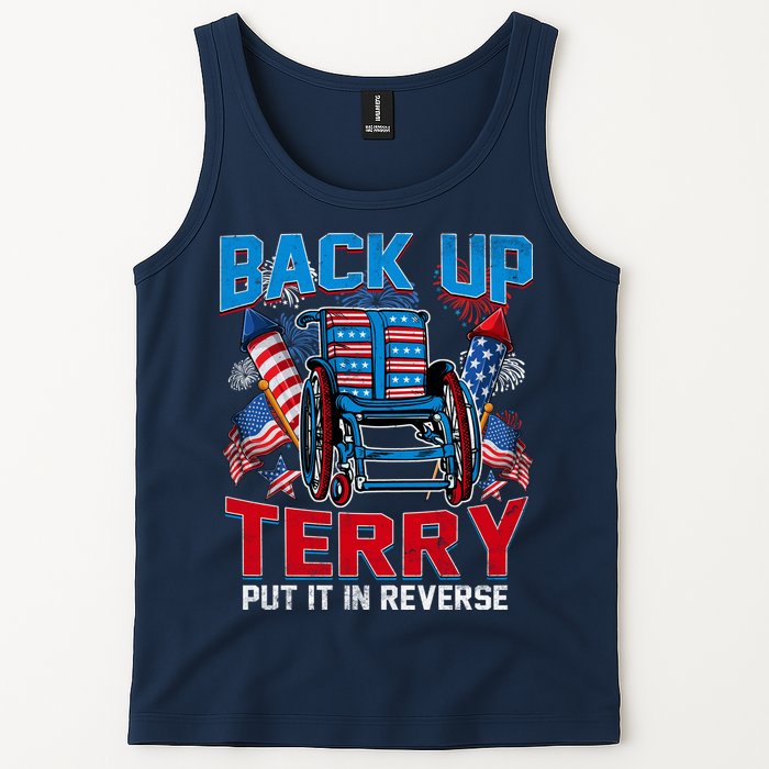 Back Up Terry Put It In Reverse Funny 4th Of July Fireworks Tank Top