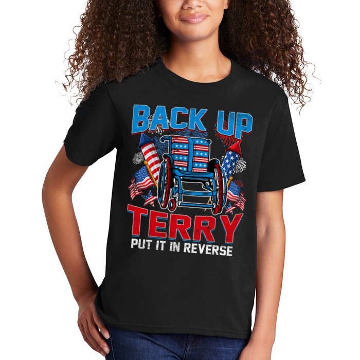 Back Up Terry Put It In Reverse Funny 4th Of July Fireworks Kids T-Shirt