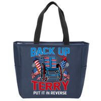 Back Up Terry Put It In Reverse Funny 4th Of July Fireworks Zip Tote Bag