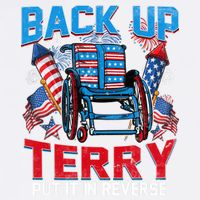 Back Up Terry Put It In Reverse Funny 4th Of July Fireworks Garment-Dyed Sweatshirt