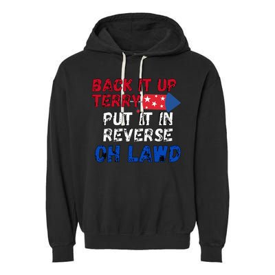 Back Up Terry 4th Of July For Men Garment-Dyed Fleece Hoodie