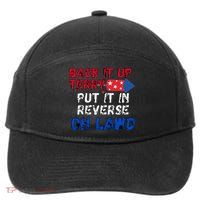 Back Up Terry 4th Of July For Men 7-Panel Snapback Hat