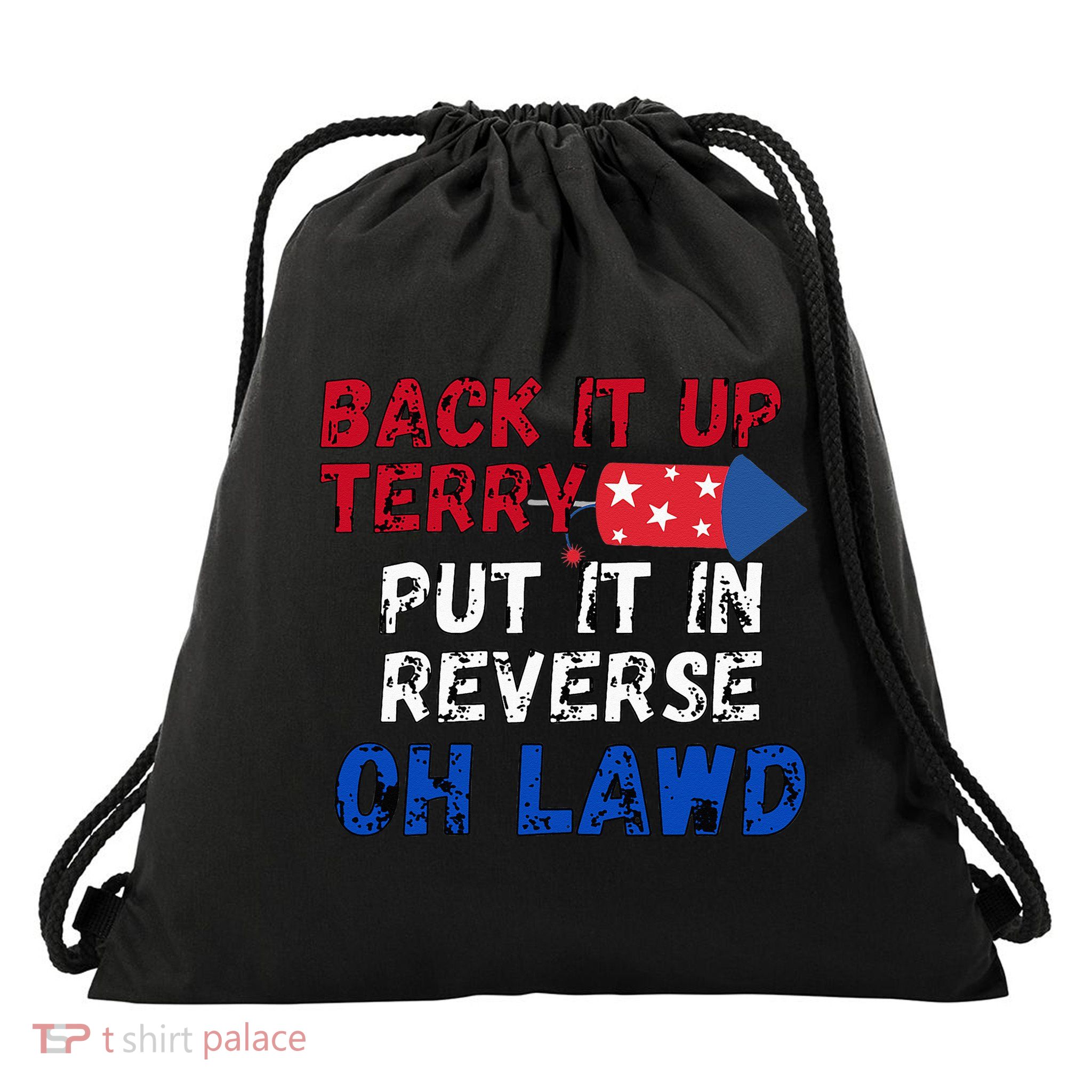 Back Up Terry 4th Of July For Men Drawstring Bag