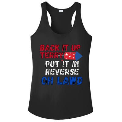 Back Up Terry 4th Of July For Men Ladies PosiCharge Competitor Racerback Tank