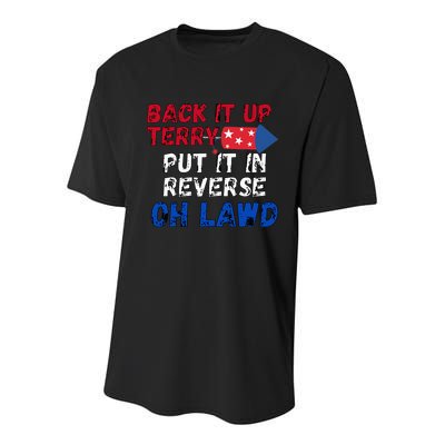 Back Up Terry 4th Of July For Men Youth Performance Sprint T-Shirt