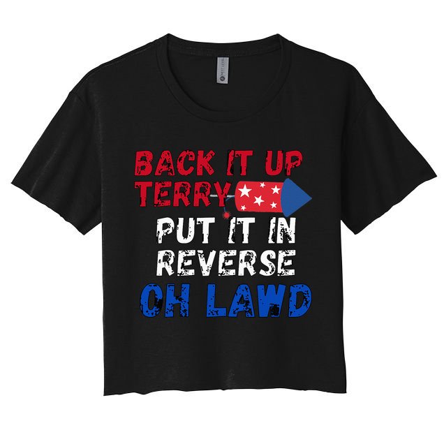 Back Up Terry 4th Of July For Men Crop Top