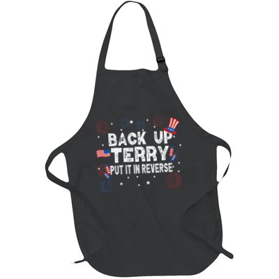 Back Up Terry Put It In Reverse Funny 4th Of July Full-Length Apron With Pockets