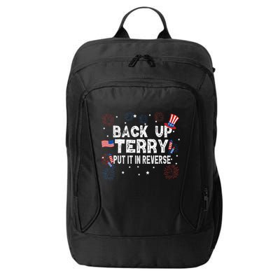 Back Up Terry Put It In Reverse Funny 4th Of July City Backpack