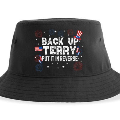 Back Up Terry Put It In Reverse Funny 4th Of July Sustainable Bucket Hat
