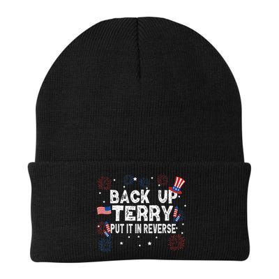 Back Up Terry Put It In Reverse Funny 4th Of July Beanie