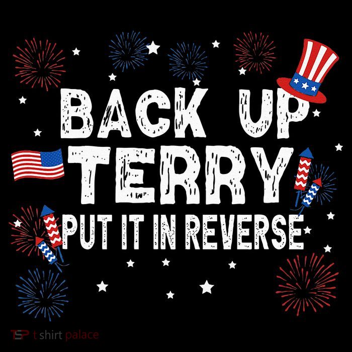 Back Up Terry Put It In Reverse Funny 4th Of July Sustainable Beanie