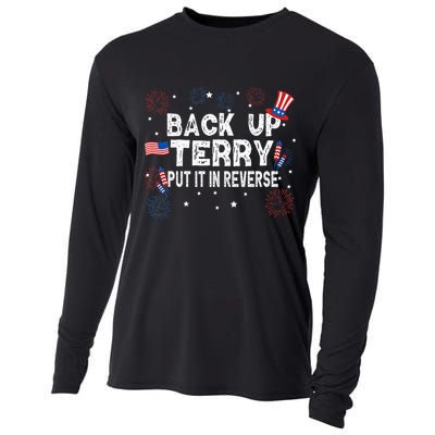 Back Up Terry Put It In Reverse Funny 4th Of July Cooling Performance Long Sleeve Crew