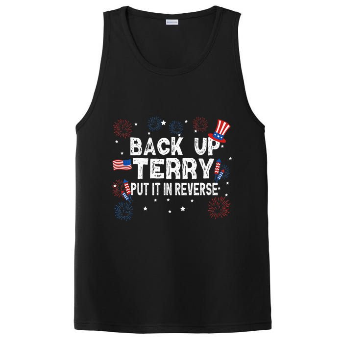Back Up Terry Put It In Reverse Funny 4th Of July PosiCharge Competitor Tank