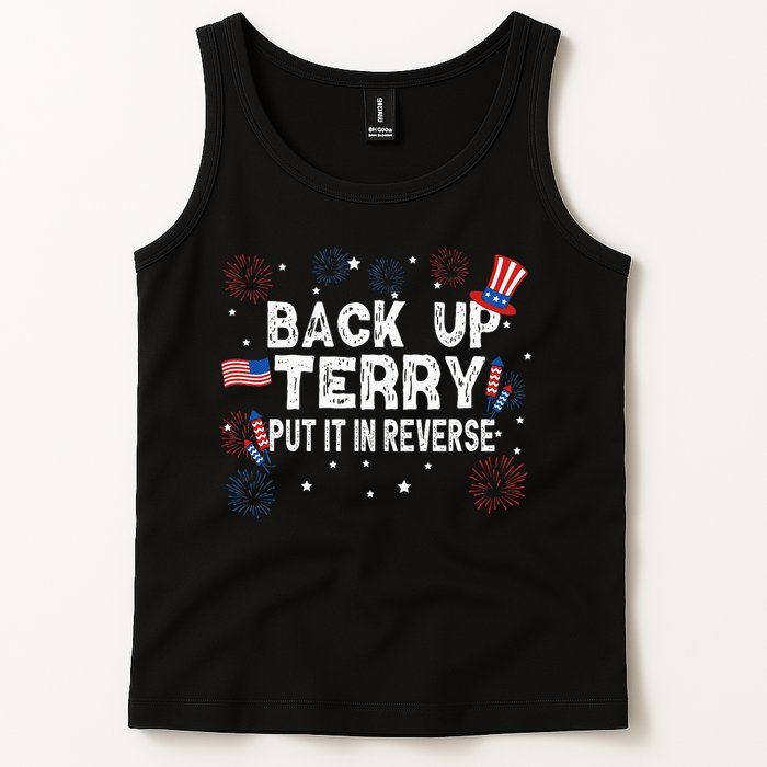 Back Up Terry Put It In Reverse Funny 4th Of July Tank Top
