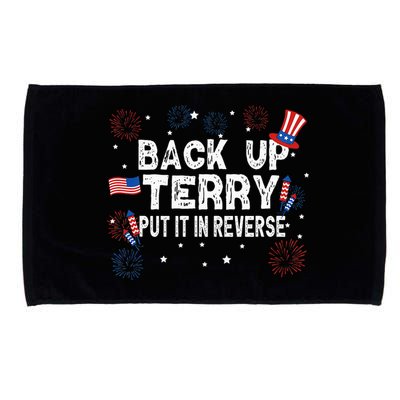 Back Up Terry Put It In Reverse Funny 4th Of July Microfiber Hand Towel