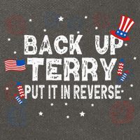 Back Up Terry Put It In Reverse Funny 4th Of July Cotton Canvas Backpack