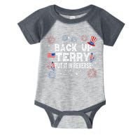 Back Up Terry Put It In Reverse Funny 4th Of July Infant Baby Jersey Bodysuit