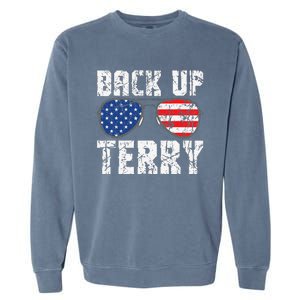 Back Up Terry American Flag USA 4th Of July Sunglasses Garment-Dyed Sweatshirt