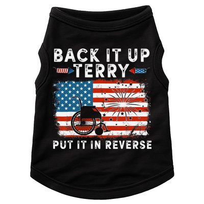 Back Up Terry Put It In Reverse Firework Funny 4th Of July Doggie Tank