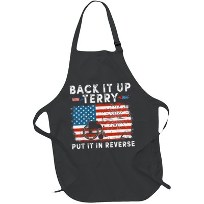 Back Up Terry Put It In Reverse Firework Funny 4th Of July Apron