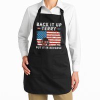 Back Up Terry Put It In Reverse Firework Funny 4th Of July Apron