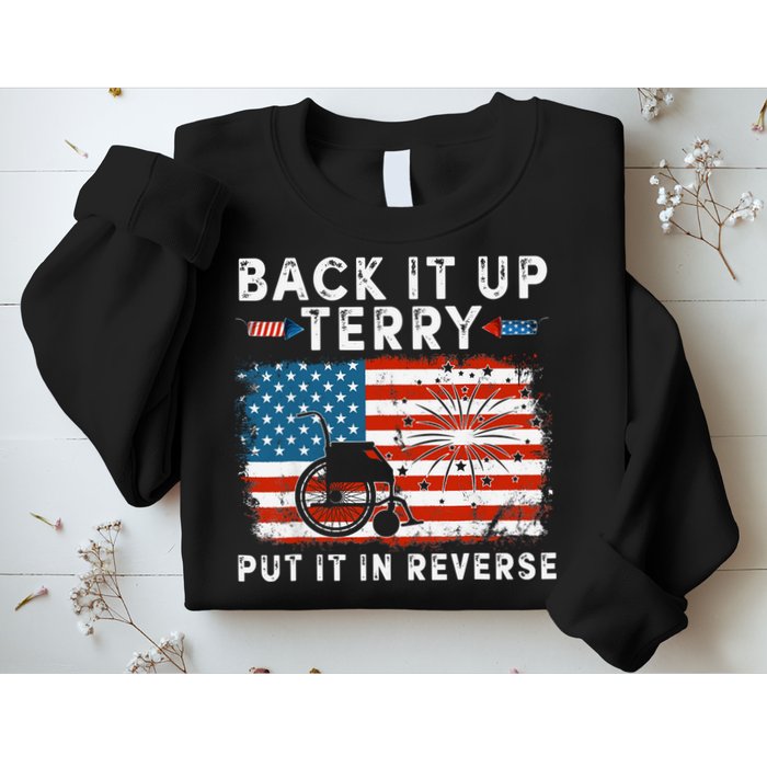 Back Up Terry Put It In Reverse Firework Funny 4th Of July Sweatshirt