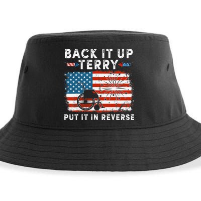 Back Up Terry Put It In Reverse Firework Funny 4th Of July Sustainable Bucket Hat