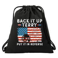 Back Up Terry Put It In Reverse Firework Funny 4th Of July Drawstring Bag