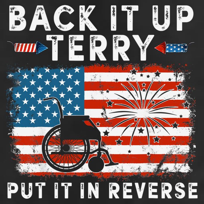 Back Up Terry Put It In Reverse Firework Funny 4th Of July 25L Jumbo Tote