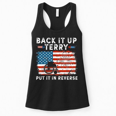 Back Up Terry Put It In Reverse Firework Funny 4th Of July Womens Tank Top